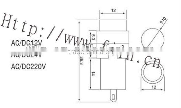 FL1-103 2 led turn indicating light lamp neon bulbs