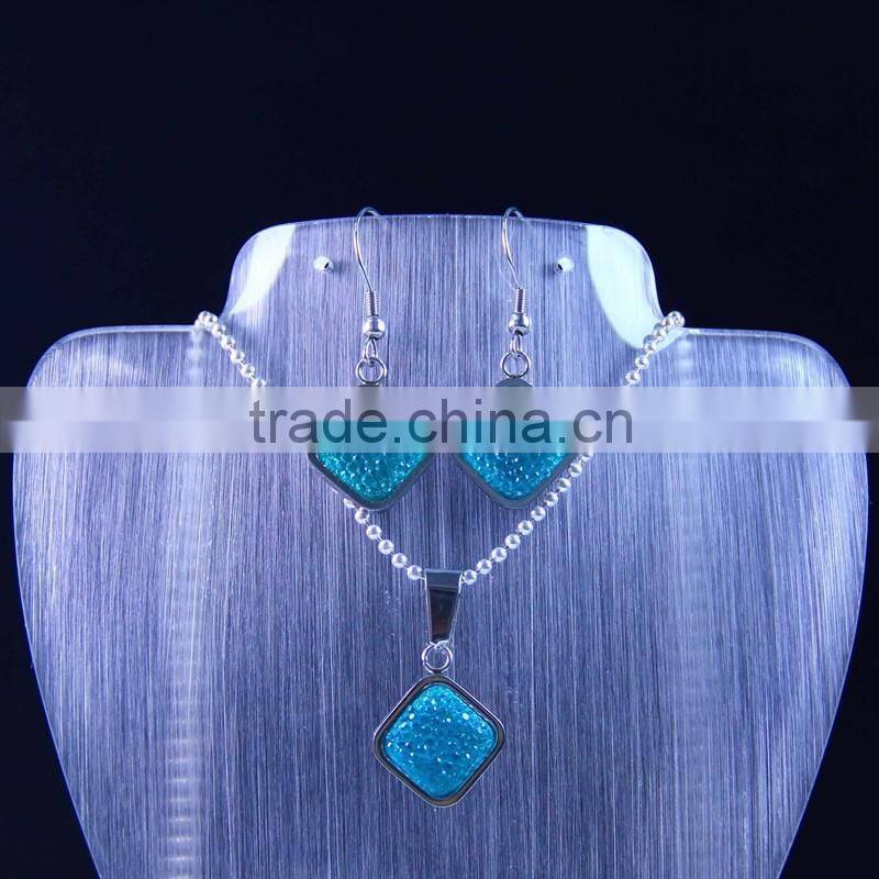 crystal beads jewelry sets lady