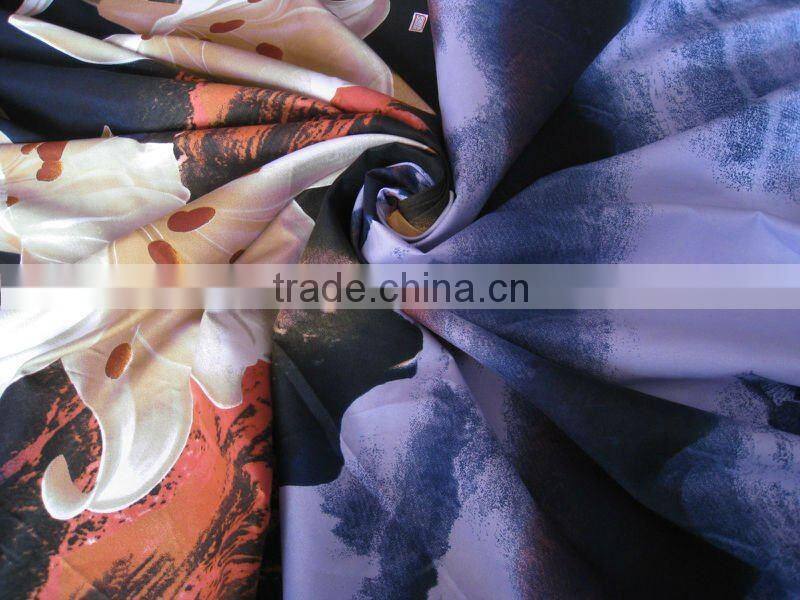 Polyester disperse printed brushed fabric