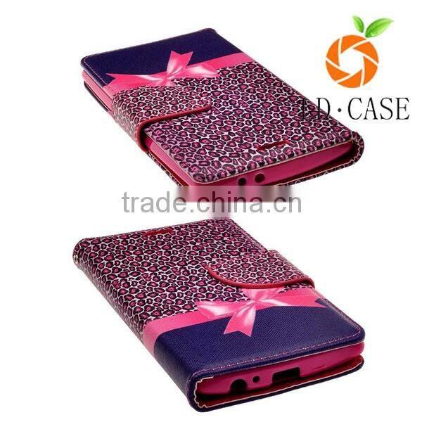 Leather sublimation flip cell phone cover case wallet case for LG G5