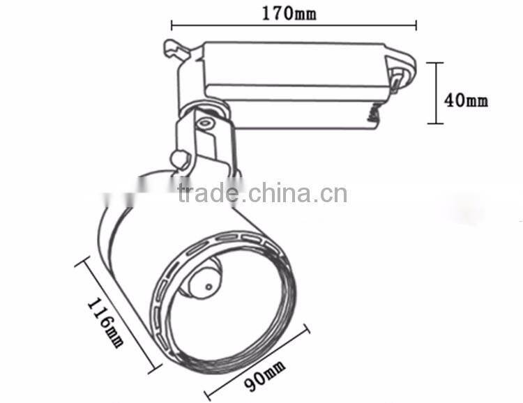 Manufacturer supply dimmable available 30w cob led track spot light