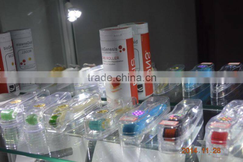 CE approval 360 degree rotation derma roller with 600 needles for skin care derma beauty roller