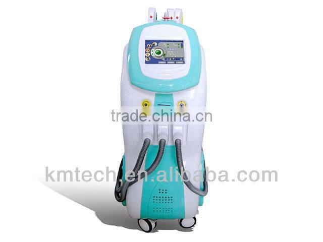 2014 NEW !!! Portable purple elight beauty machine with three treat handle