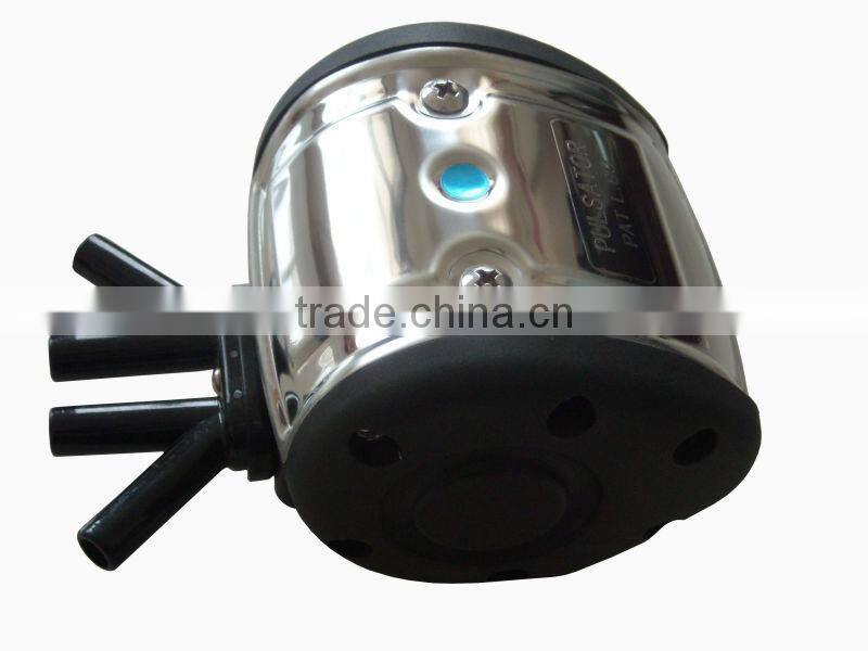 stainless steel bucket lid with milking pulsator