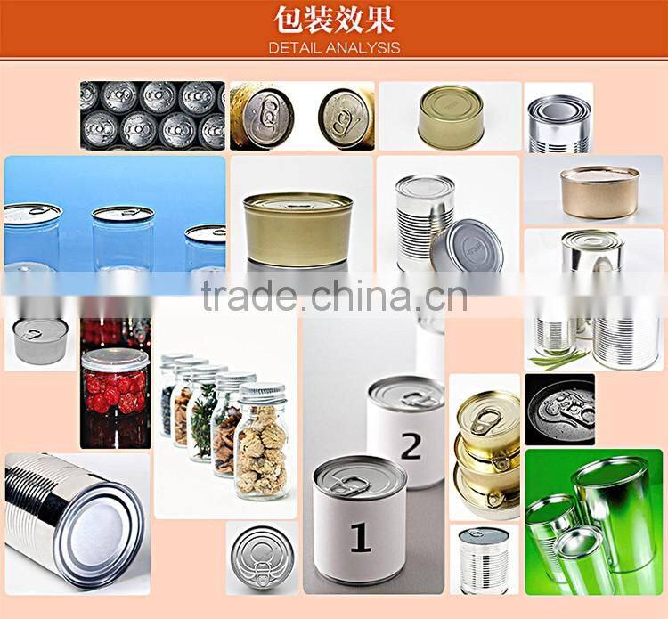 Automatic food can vacuum sealing packaging machine