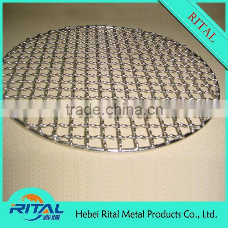 304 Stainless Steel Crimped BBQ Mesh Grill Barbecue Wire Mesh Net
