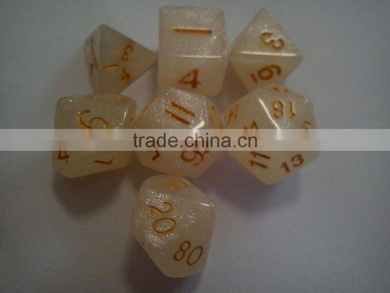 beautiful resin dice