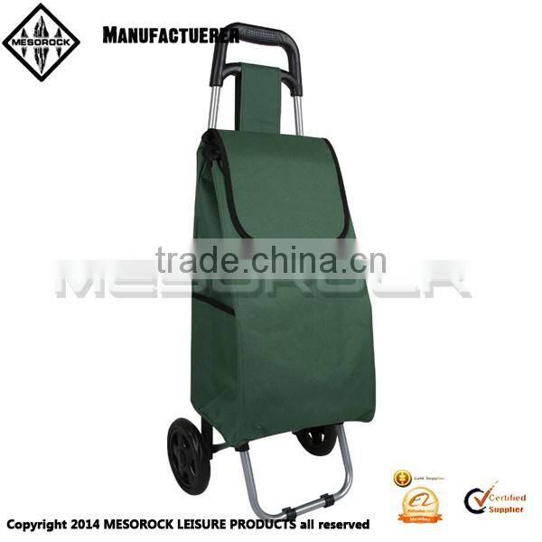 Lightweight wheeled trolley folding shopping cart foldable trolley bag