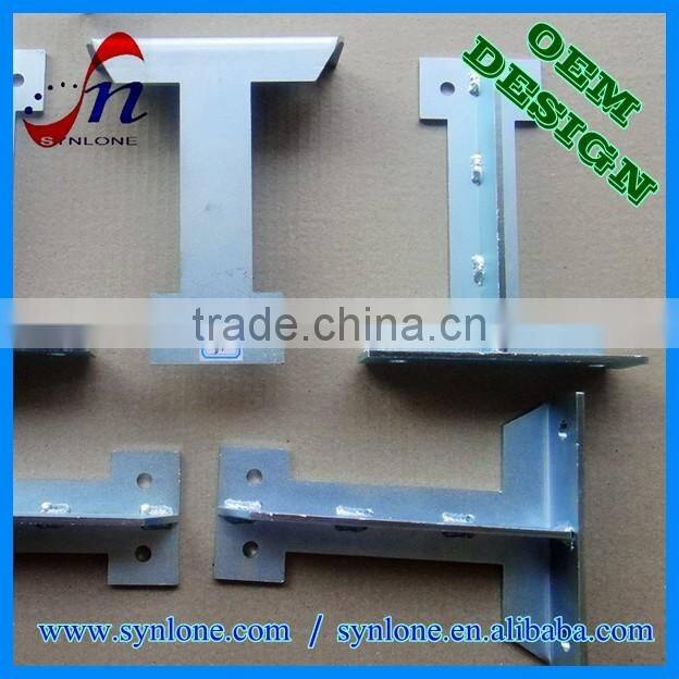 2017 customized stainless steel bracket, steel angle bracket, steel bench bracket