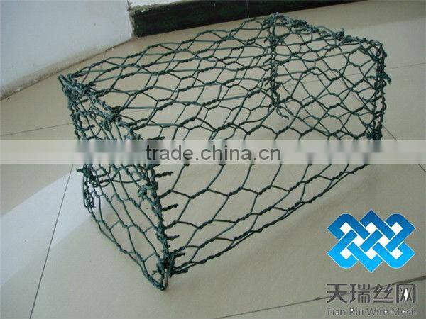 galvanized+PVC coated gabions/gabion box/gabion mesh/mattress