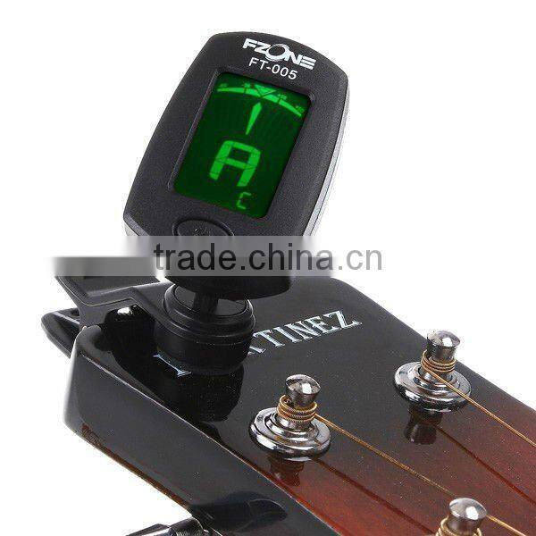 LCD Clip-on Guitar Tuner Electronic Digital Chromatic Bass Violin Ukulele
