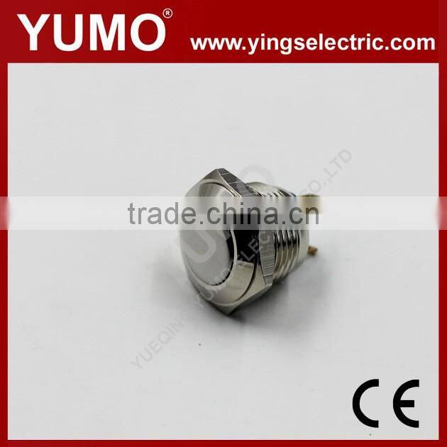 JS16F-10-J-N ROHS 16mm flat round 1NO momentary screw terminal 2A/36VDC push button switch elevator push button