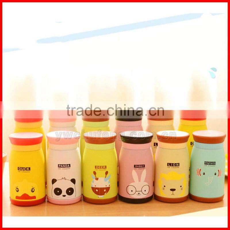 Portable Stainless Steel Multi-Size Multi-Color Lovely Animal Vacuum Cup Cartoon Thermos Bottle Outdoor Multi-Function Mug