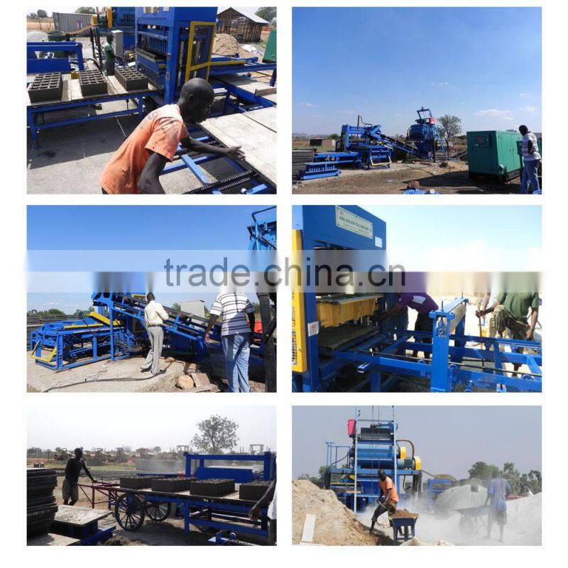 QT5-15 Fully Automatic Block Making Production Line Interlocking Cement Block Making Machine