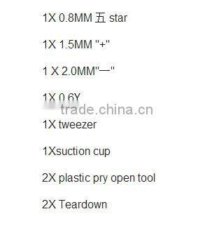 High quality mobile phone repairing tools 10 pcs mobile repair tools for iPhone4 4s 5 5s