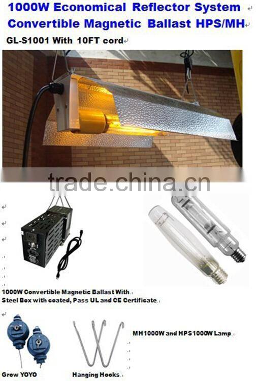 600w cool tube 6"Hydroponic agriculture light reflector , Hydroponic grow light reflectors grow lighting