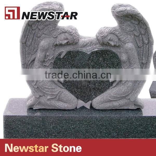 Newstar modern black color natural stone headstones