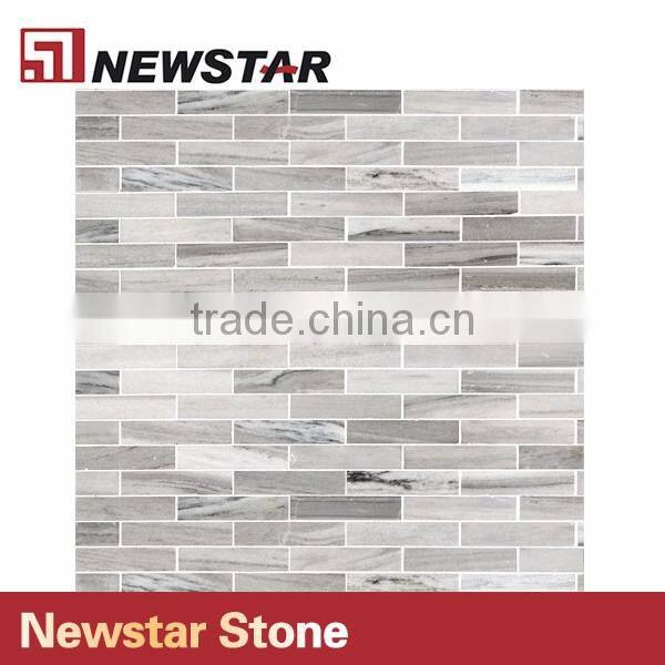 Newstar Wholesale Natural Stone White Marble Flooring Mosaic