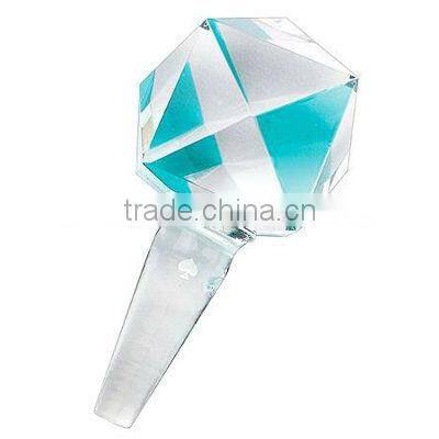 beautiful crystal wine bottle stopper