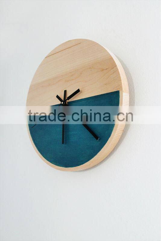 Personalized Wooden Painting Clock for Home Decoration Laser Pattern CNC Design