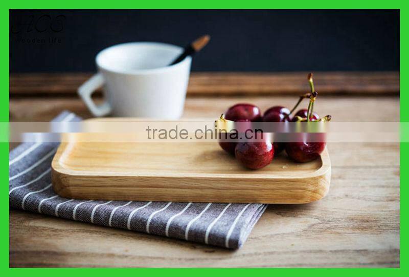 Rectangle wood plate Custom wooden serving plate Wooden food serving plate