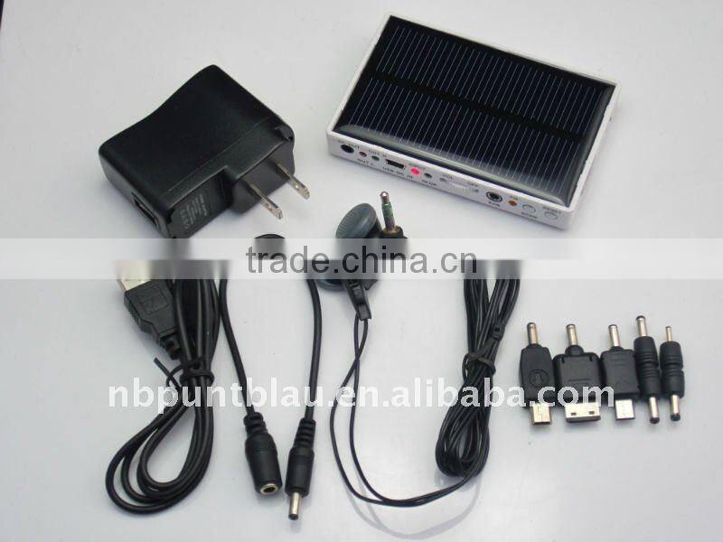 solar charger with radio