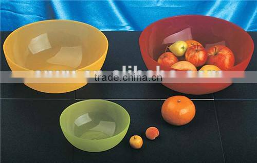 middle size frosted bowl/plastic plate