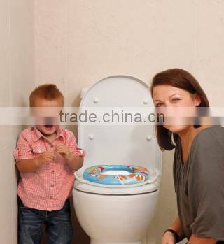 Easy clean soft potty seat with handle/ Children toilet seat