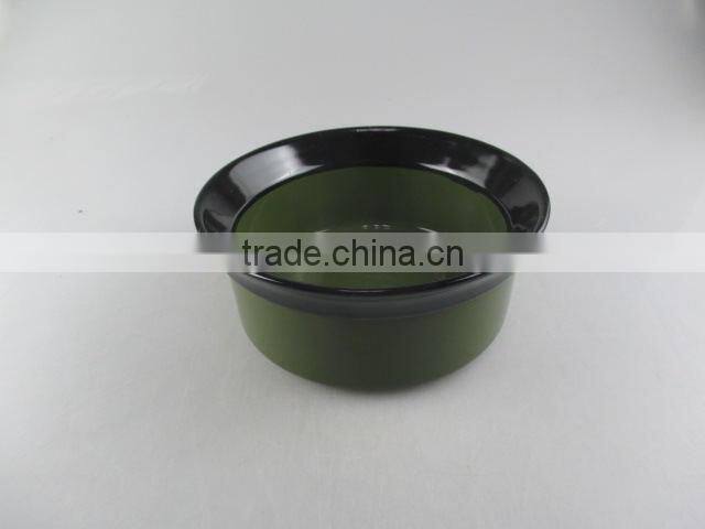 Cheap wholesale stock green round porcelain bowl, soup bolw, dinnerware