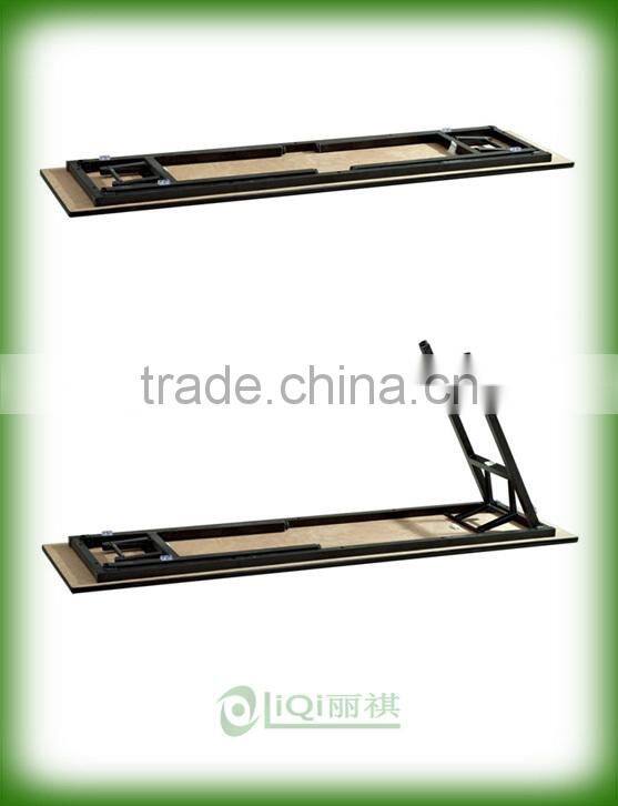 Hot sale MDF 18MM top Folding Meeting Table QZ6003-6
