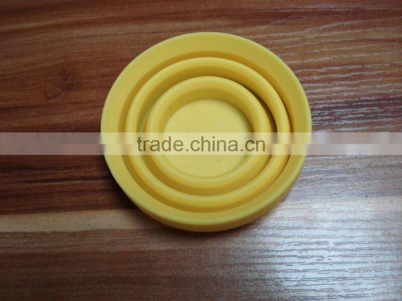 Lovely Portable Silicone Retractable Outdoor Travel Camping Folding Cup