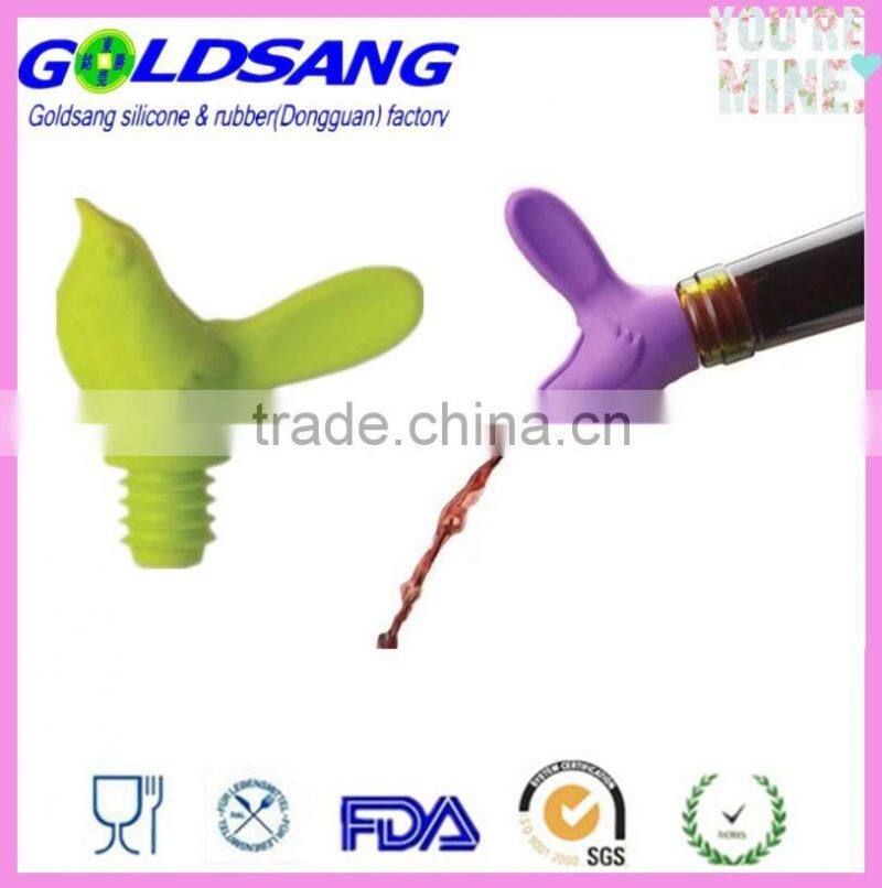 Reuseable Silicone Wine Bottle Stopper Party Colors Seal Top Cap
