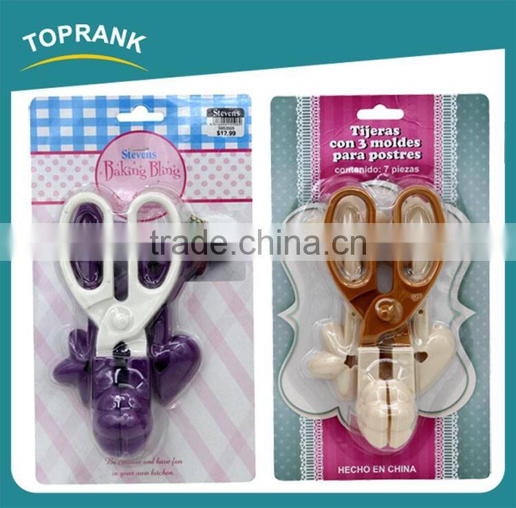 Toprank BSCI Factory New Design Scissors Shape Cake Mould Multifunction Cake Mold Bakeware Cake Mold Cooking Cutter