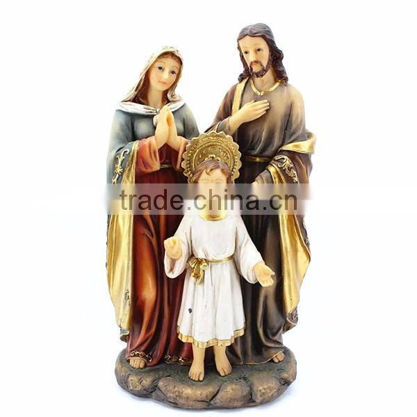 Catholic religious Nativity set souvenirs resin holy family statue