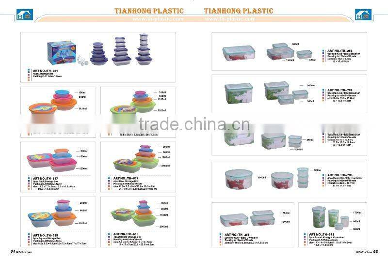promotion food grade plastic vacuum airtight container(th731)
