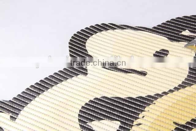 Snail shaped printed EVA anti slip bathroom mat