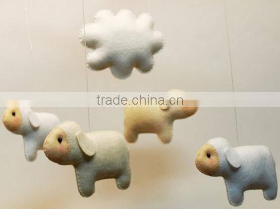 alibaba express hot sale high quality new products wholesale alibaba eco handmade felt hanging plush toy sheep made in china