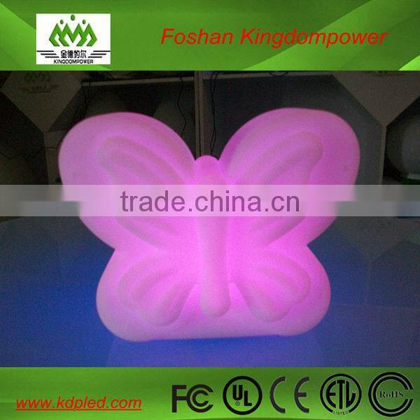 illuminated remote control small led butterfly plastic lamp
