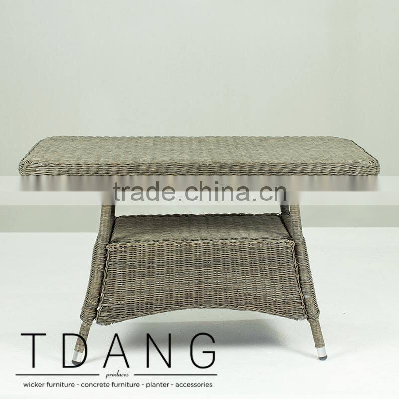 Manning Wicker K-D Table - Garden Outdoor Rattan Dining Table