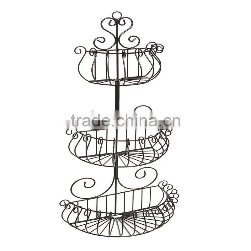 2017 Hot selling wire fruit basket,3 tier fruit basket stand
