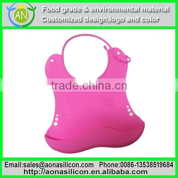 Unisex Washable Eco-friendly Silicone Bibs for Baby
