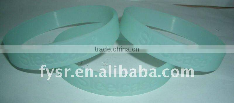 promotion fashion colorful silicone fluorescent bracelet