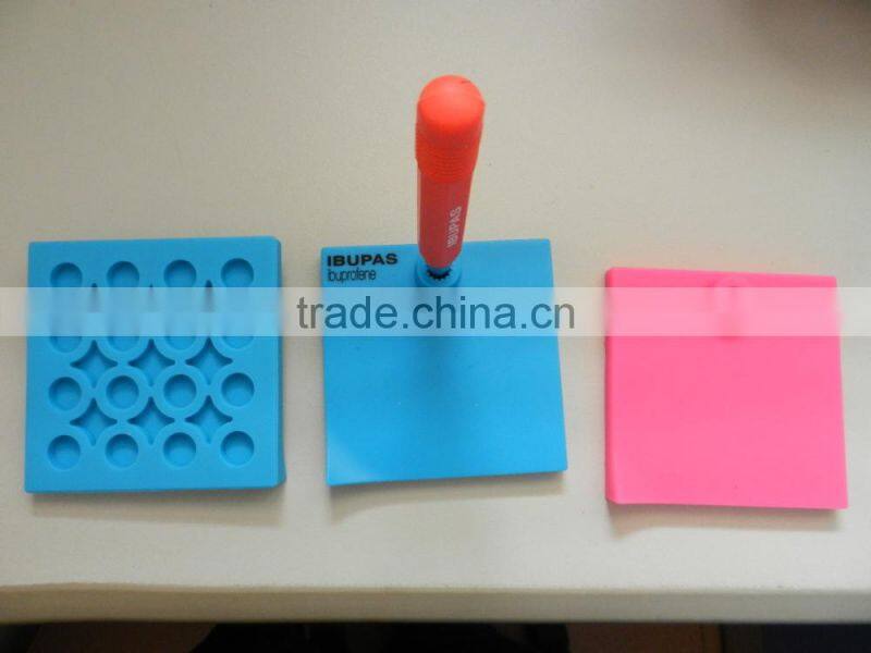 2016 Customized Eco Friendly Reusable Silicone Memo Pad with Ball Pen & Eraser