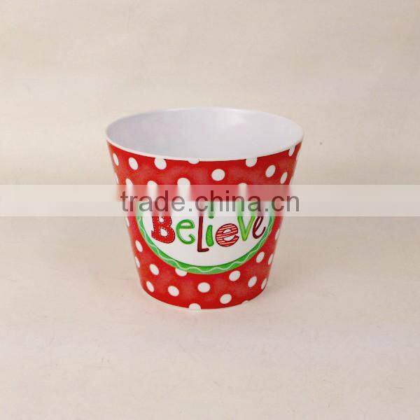 plastic melamine flowerpot
