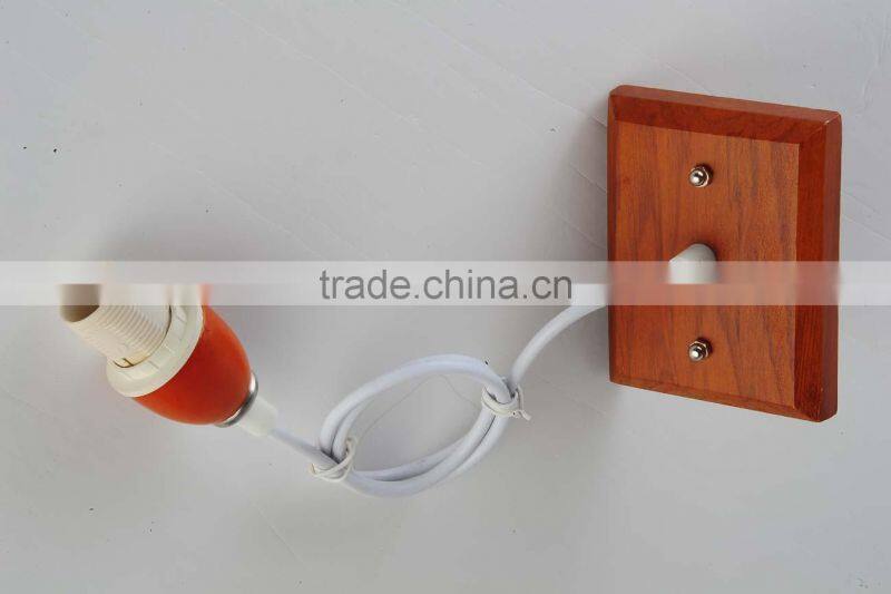 new arrival! wooden base lamp holder ceiling light bulb holder e27 with rope