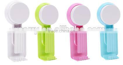 Vacuum suction cup kitchen and bathroom plastic basin hook/shelf/holder