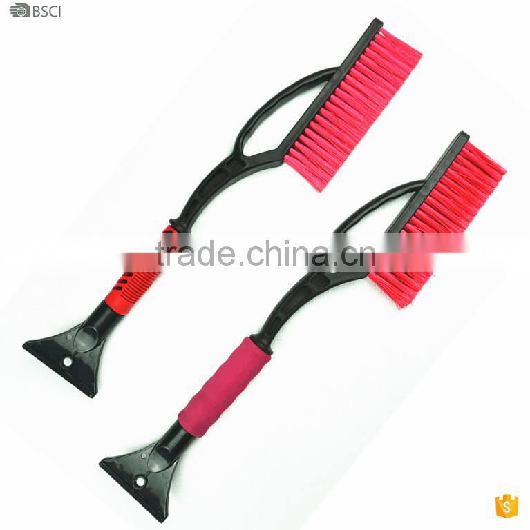 2015 hot selling EVA grip ice scraper with snow broom