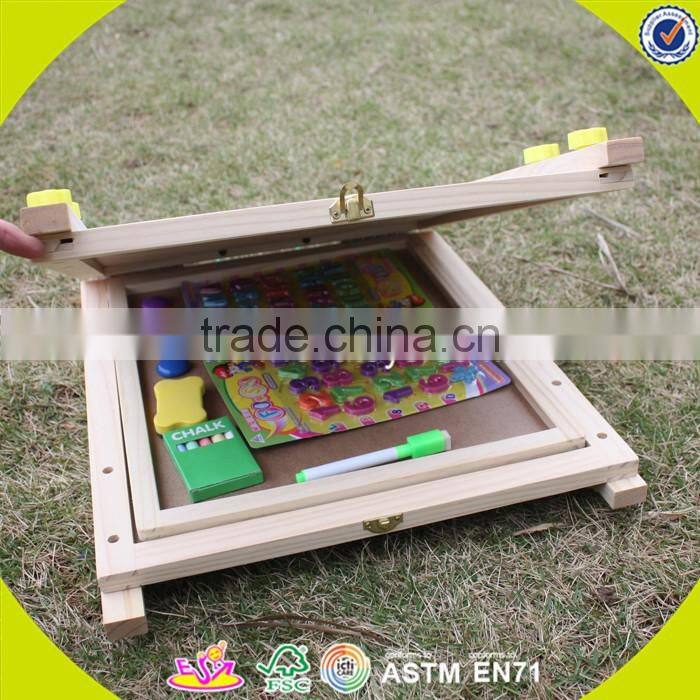 2017 wholesale baby wooden sketchpad toys mini kids wooden sketchpad toys, educational children wooden sketchpad toys W12B095
