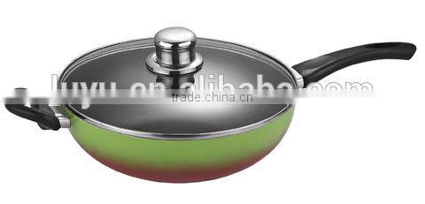 8pcs Rainbow color changing aluminum nonstick cookware set