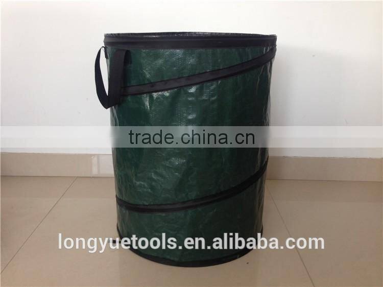 Environmental PE plastic round collapsible bag for garden work